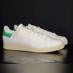 🔥 Adidas Stan Smith Canvas Primeknit men's size 8.5 white/off-white sole